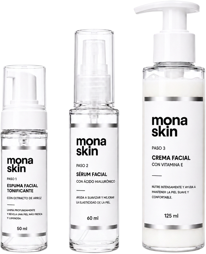 La Rutina Mona Skin de tres pasos
